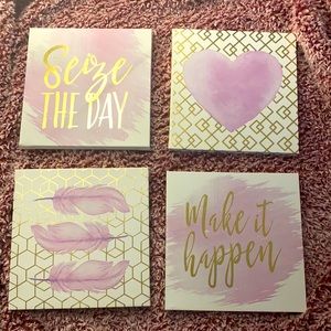 Bebe 4 piece wall art